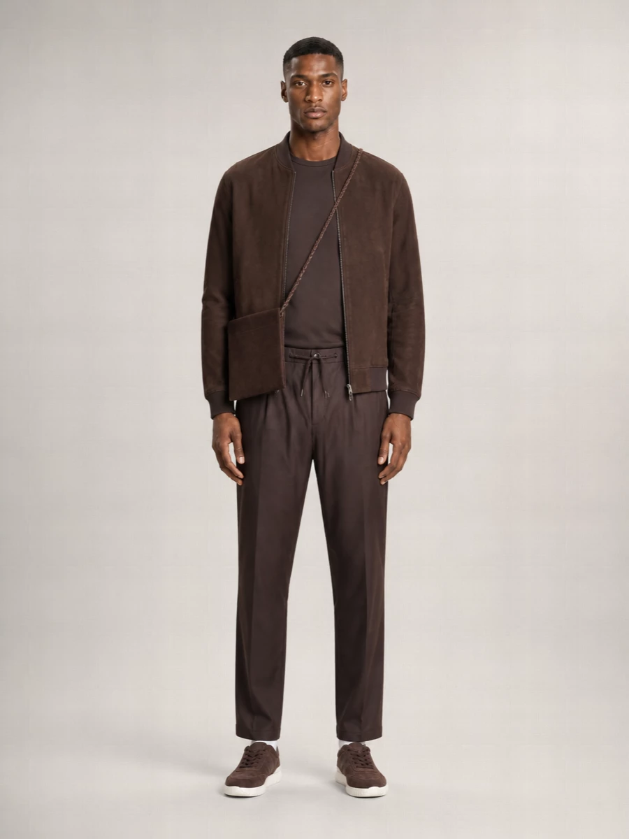 Herno Leather Puffer Jacket