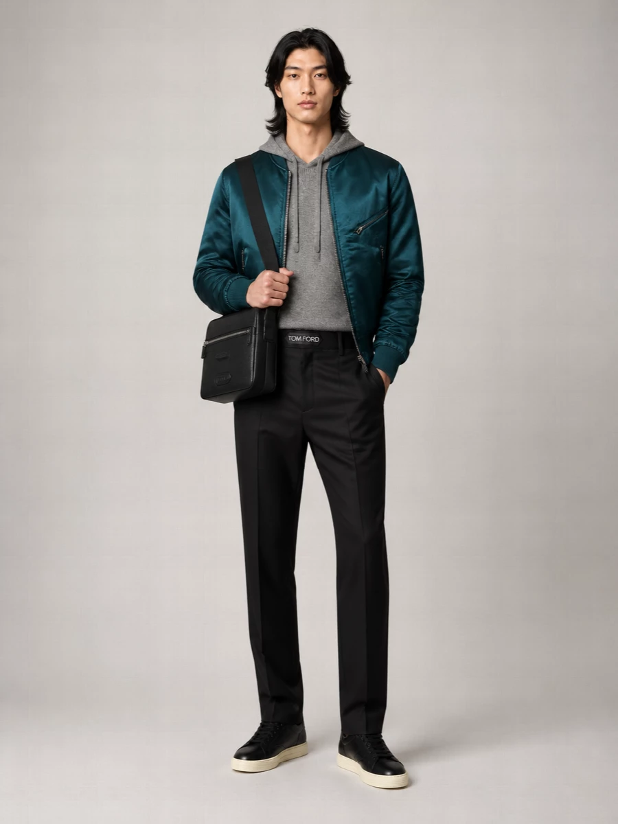 Tom Ford Leather Low-Top Sneakers