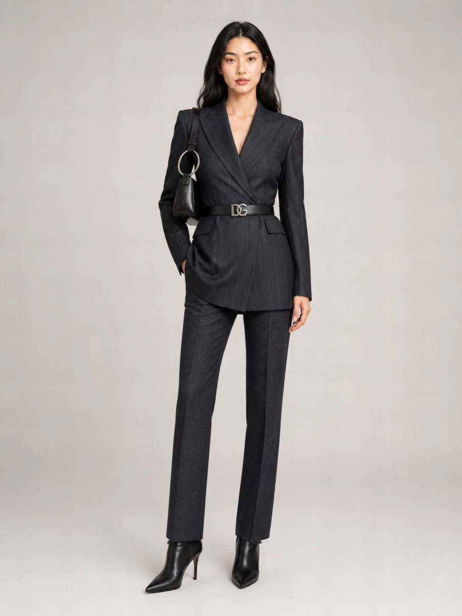 Dondup Virgin Wool Suit Jacket