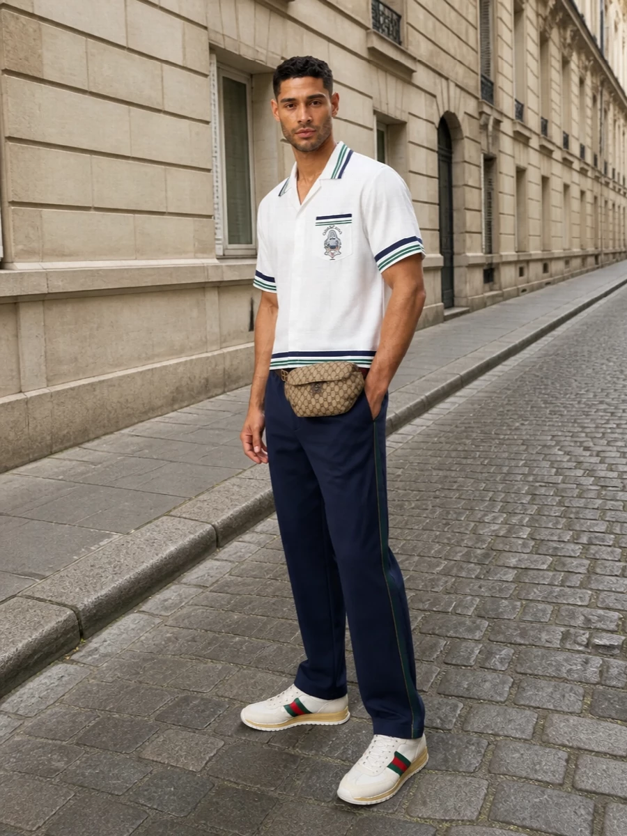 Casablanca tennis shorts gucci runner belt bag