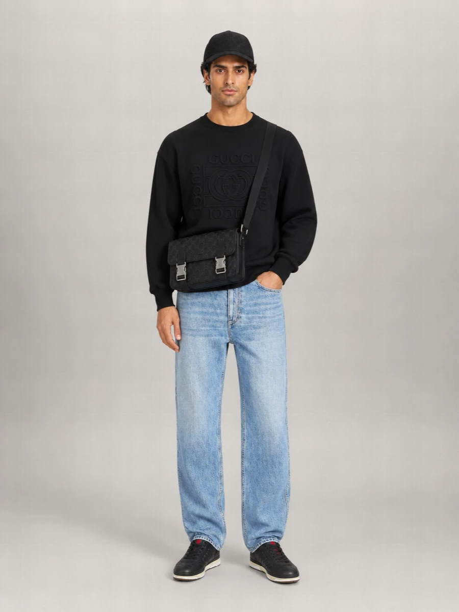 Gucci Canvas Crossbody Bag