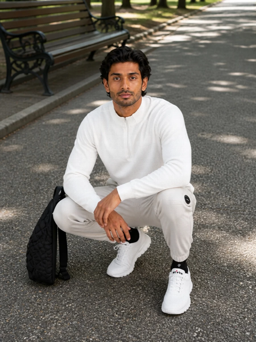 Cp company knit half zip light cargo outfit