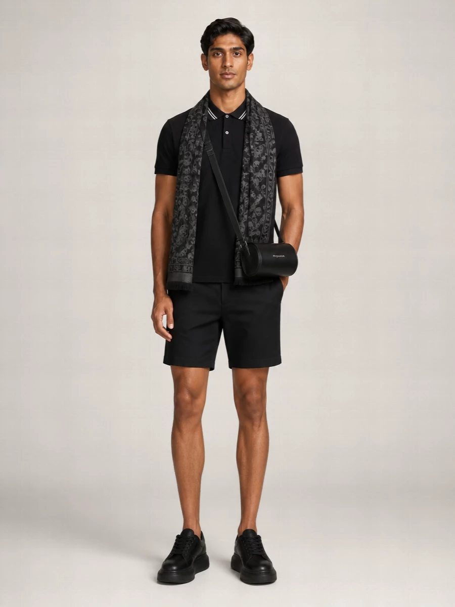 Mc Queen Cotton Chino Shorts