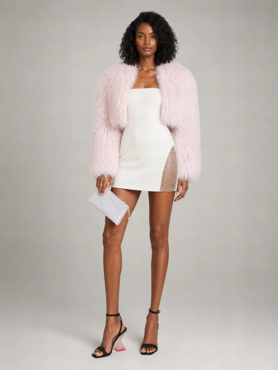 The Attico Faux Fur Coat