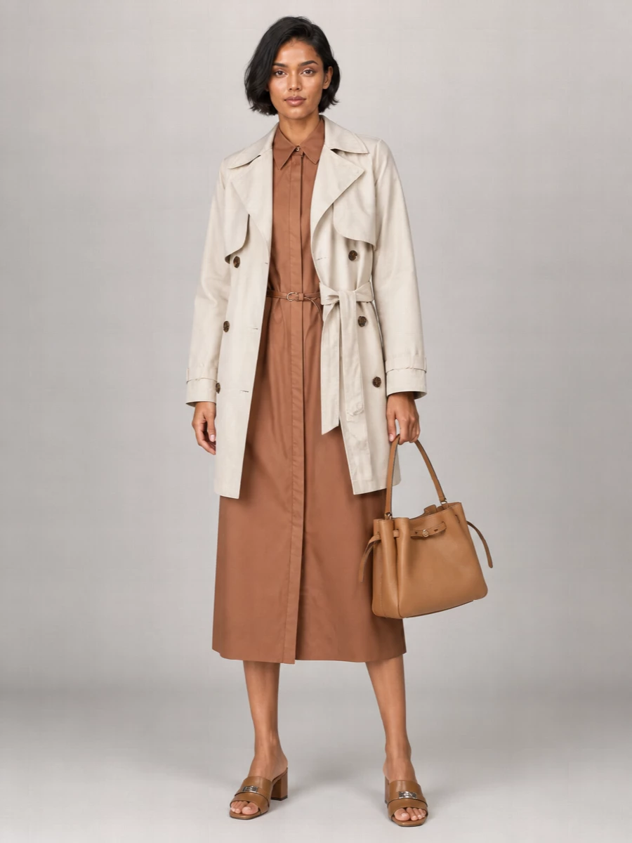 Tory Burch Romy Small Leather Bucket Bag