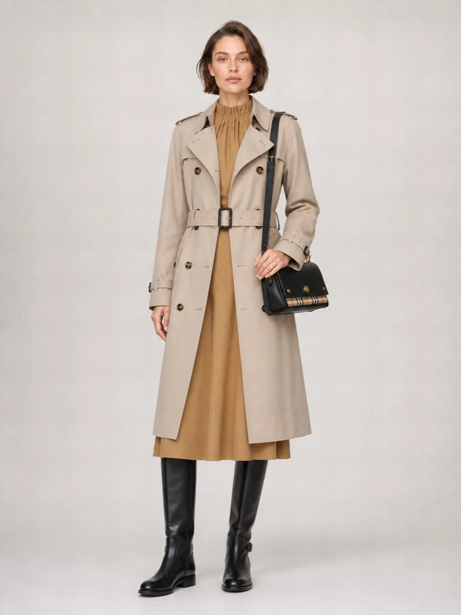 Burberry Gabardine Trench Coat