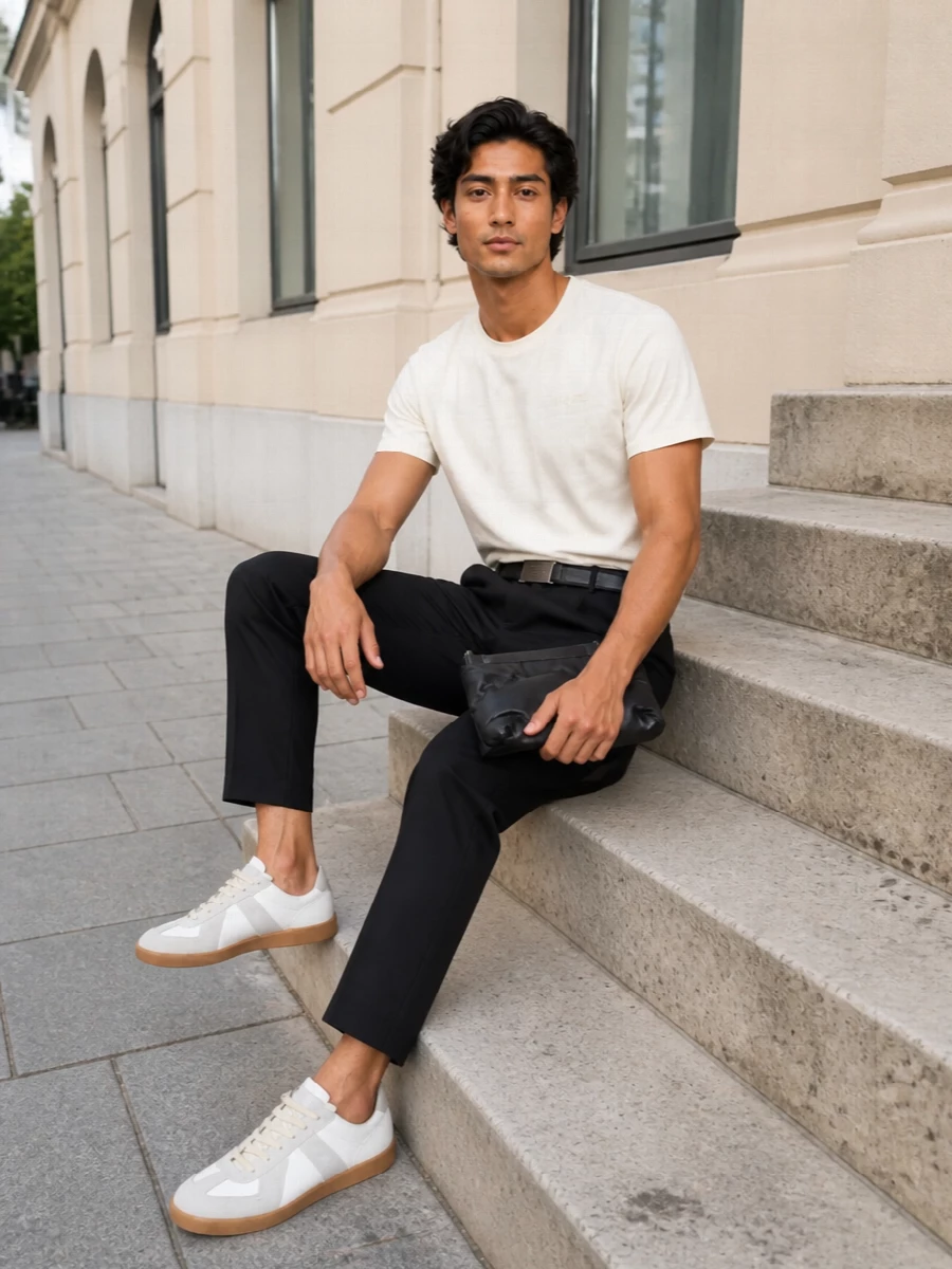 Maison margiela tee marni trousers sneakers