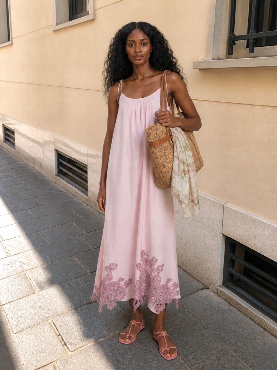 Acne studios dress prada sandals lace tote
