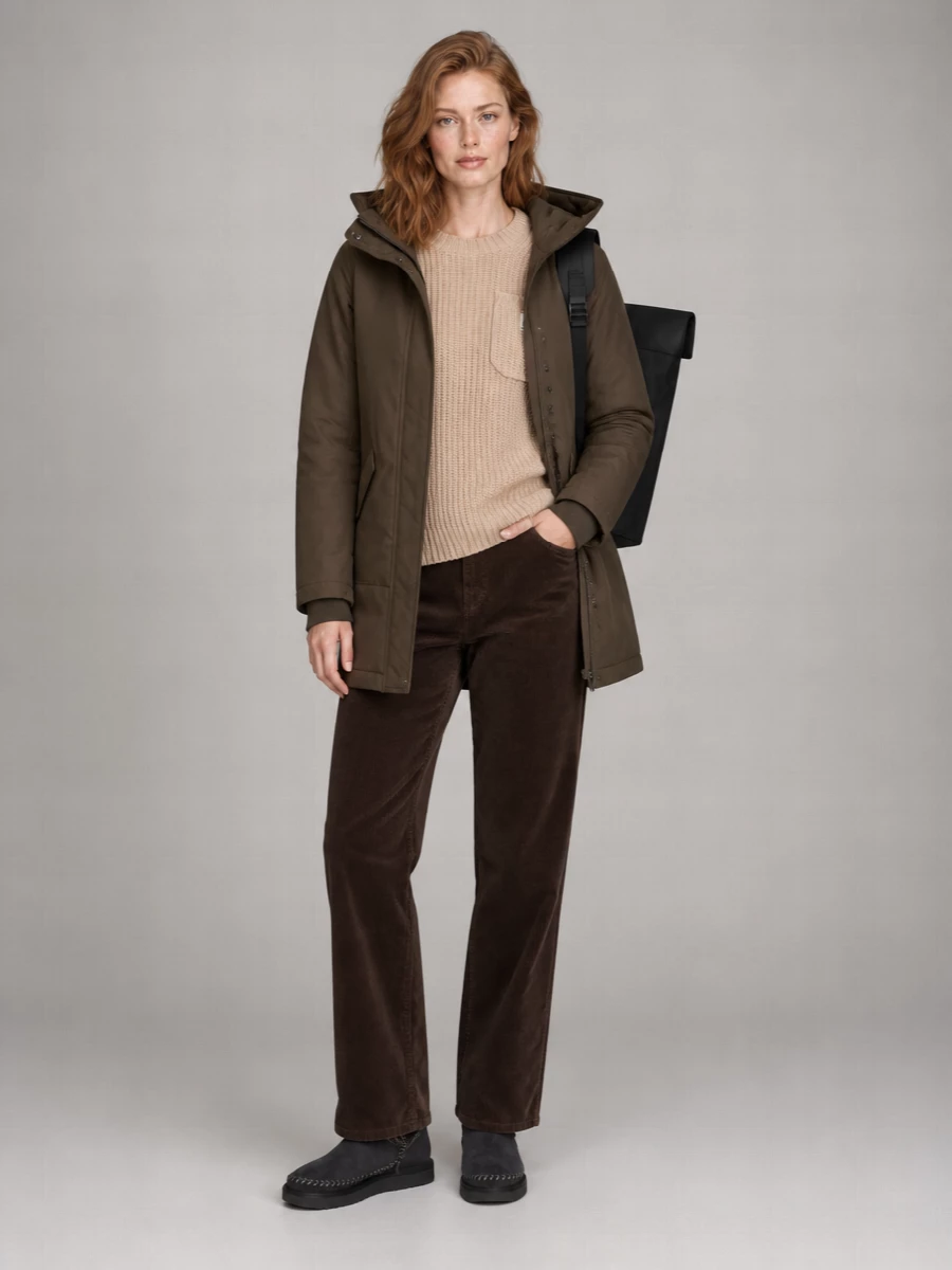 Woolrich Quilted Hooded Parka Coat
