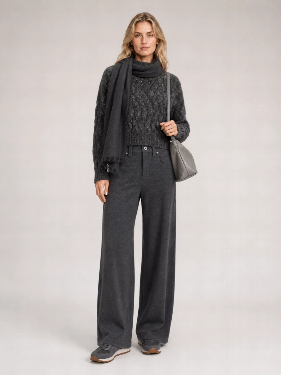 Brunello Cucinelli sequined high-neck cropped mohair-blend jumper