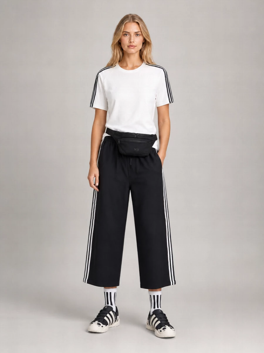 Y-3 Ribbed Crew Neck Short Sleeve T-Shirt