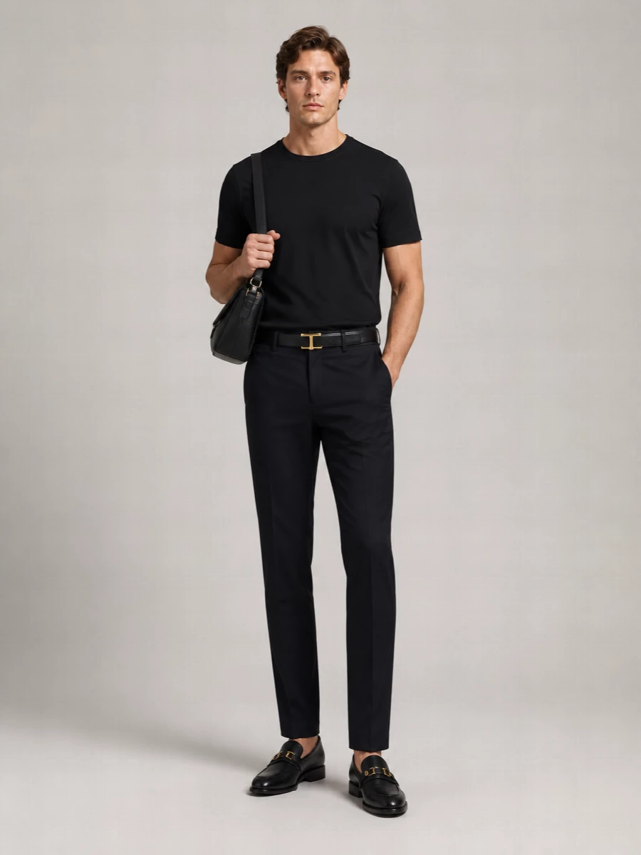 Tom Ford Reversible Hammered Leather Belt
