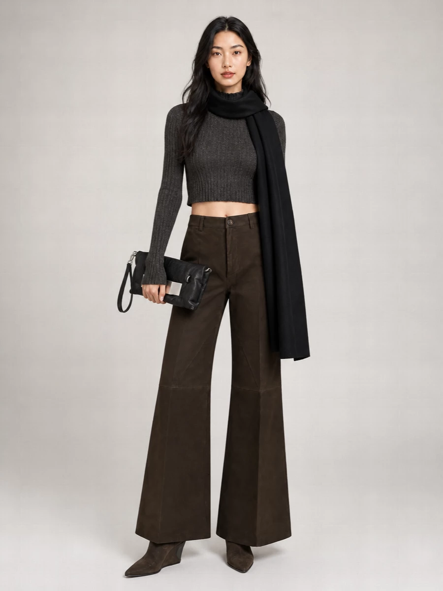 Rick Owens Suede Leather Ankle Boots