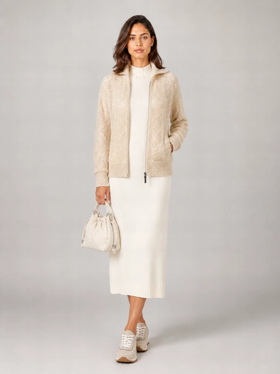 Brunello Cucinelli fine-knit fitted cardigan