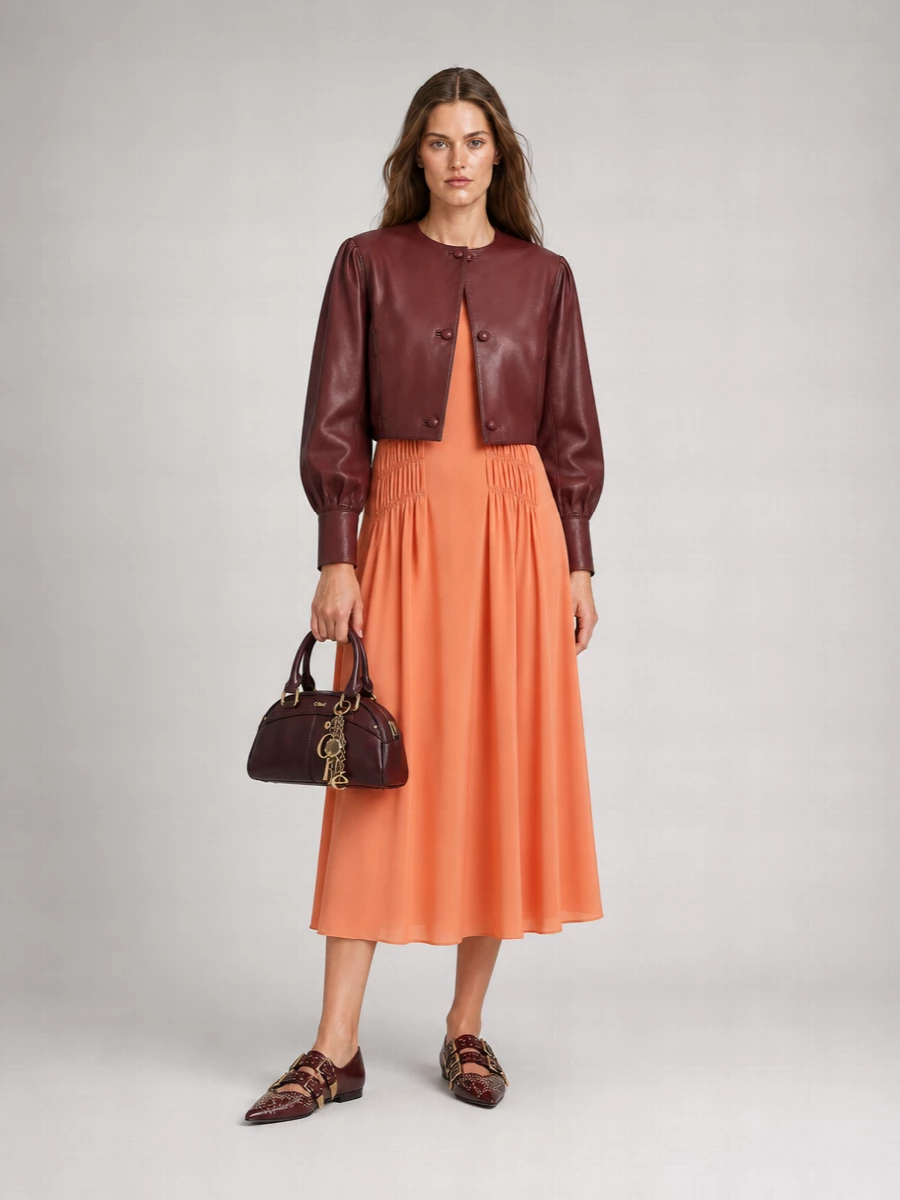 Chloé Leather Ballerina Shoes