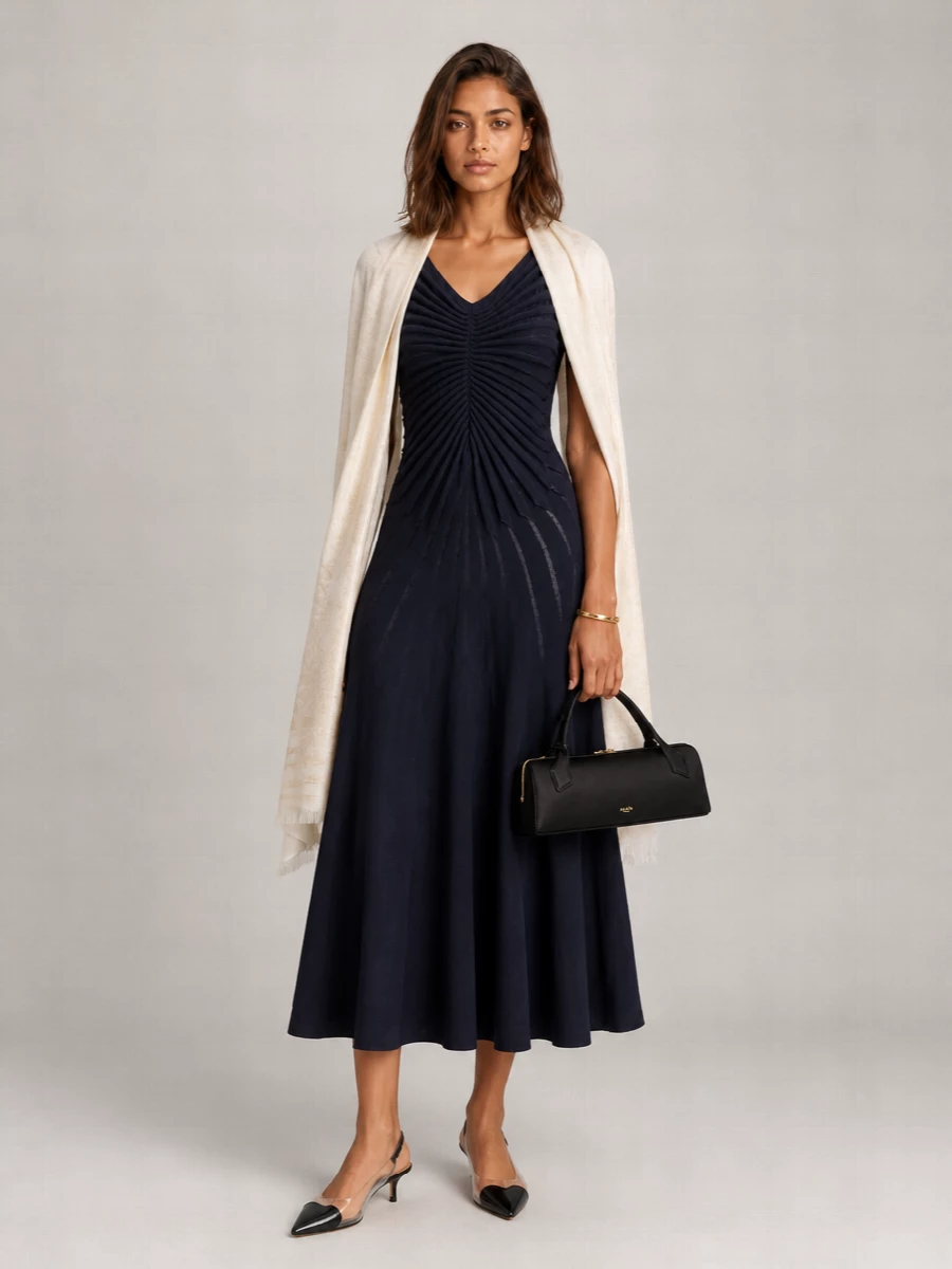 Alaïa Wool Midi Dress