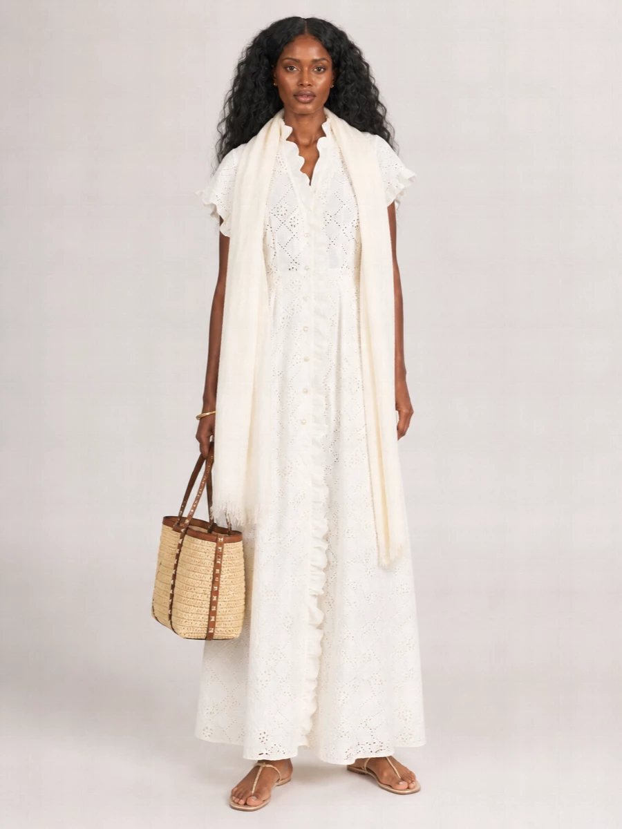 Alberta Ferretti Lace Beach Cover-Up Dress