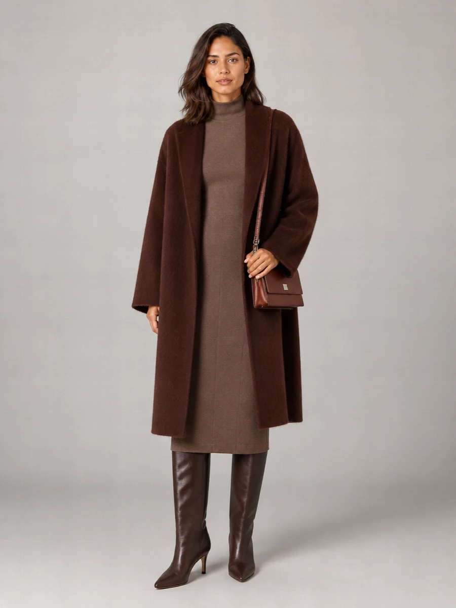 Max Mara Alpaca Wool Oversized Coat