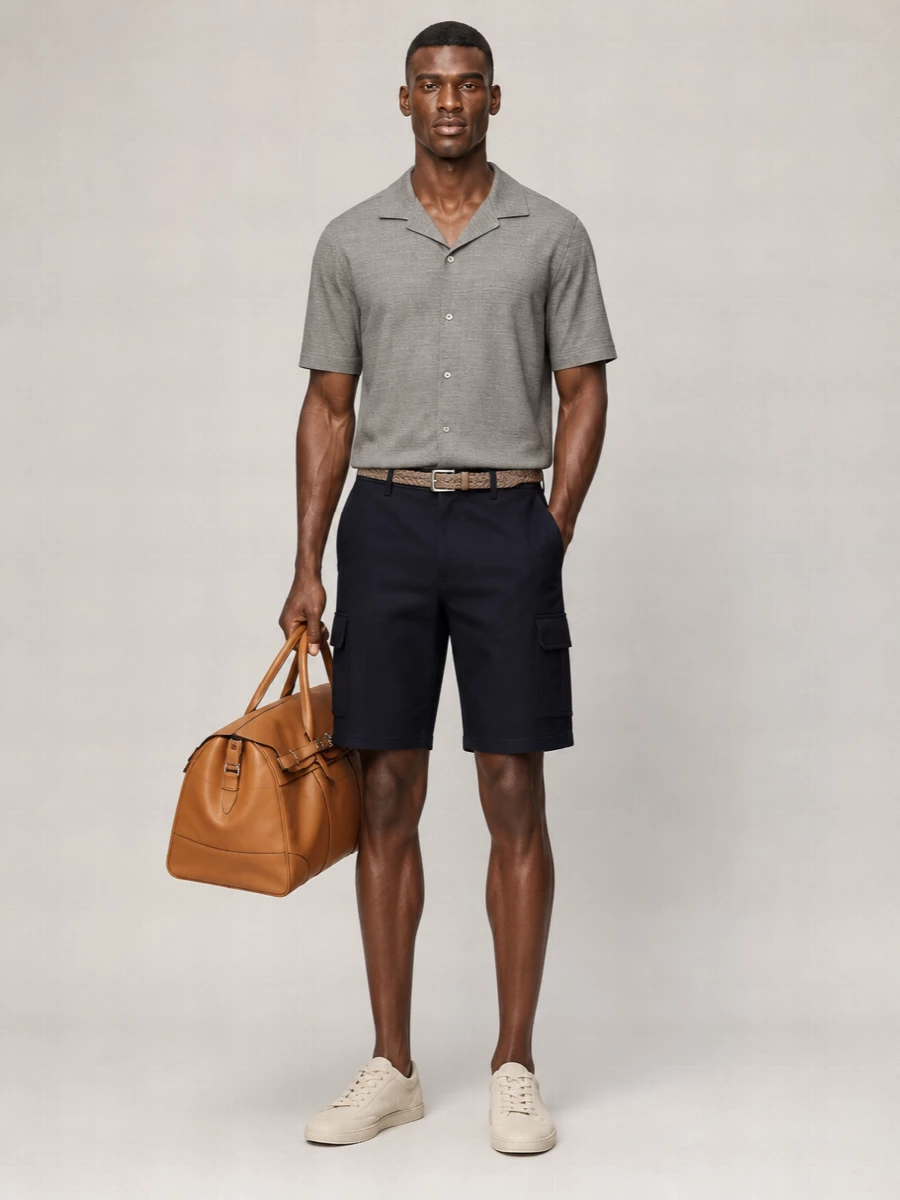 Brunello Cucinelli Cotton Cashmere Cargo Shorts