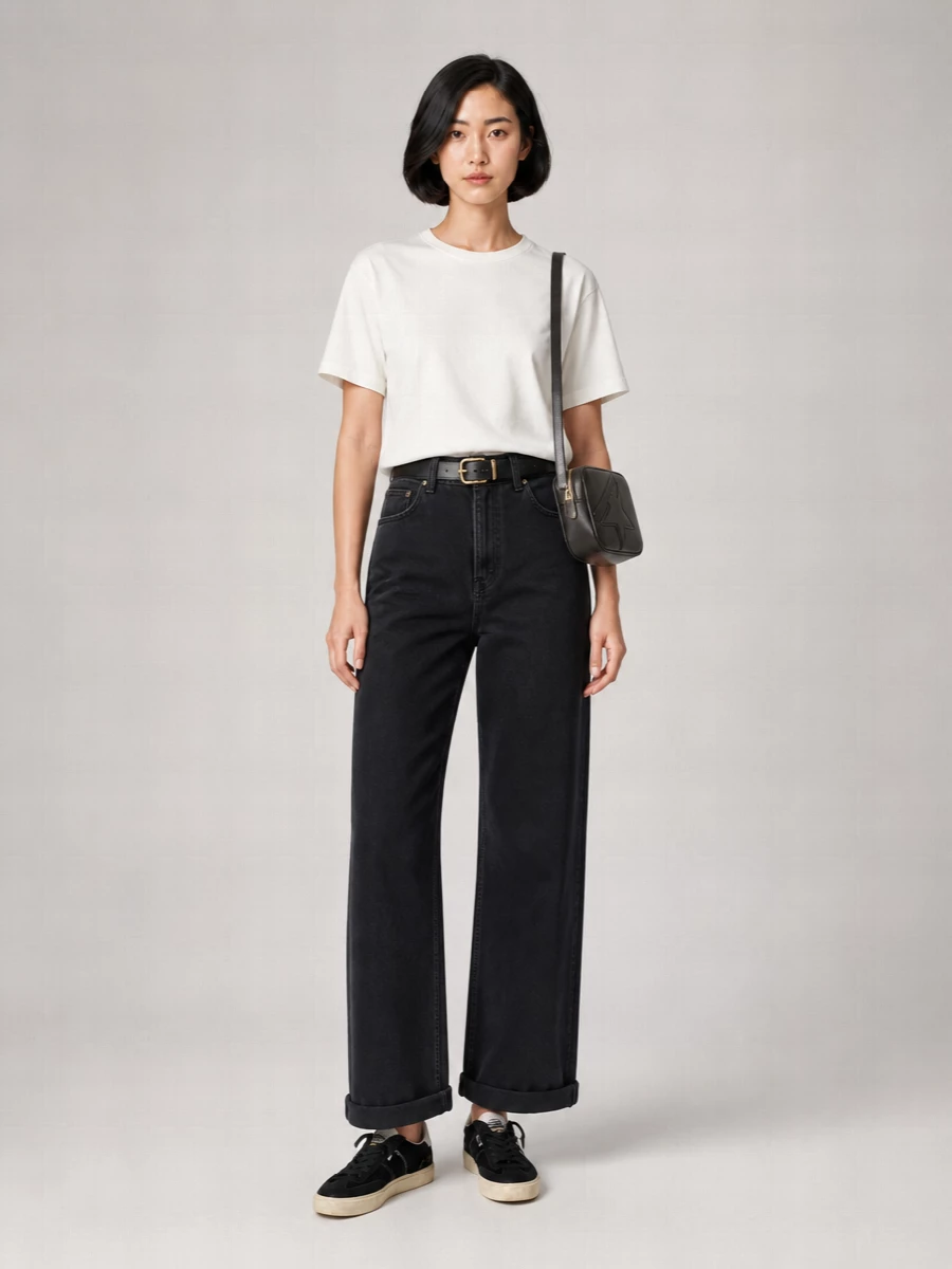 Golden Goose Cotton Wide-Leg Jeans
