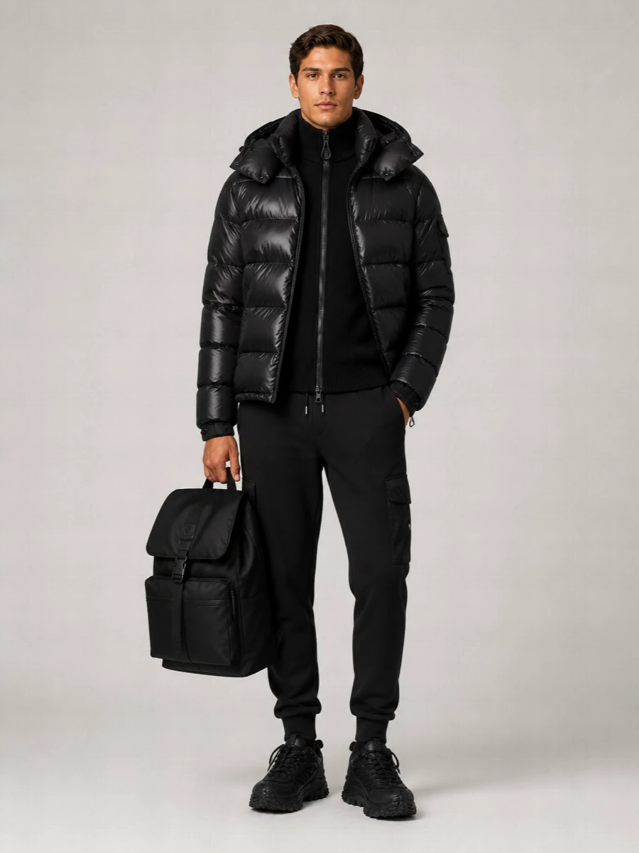 Moncler Down Hooded Puffer Jacket