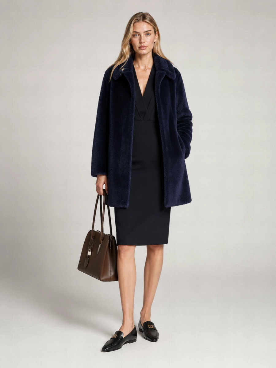 Max Mara Silk Alpaca Virgin Wool Coat