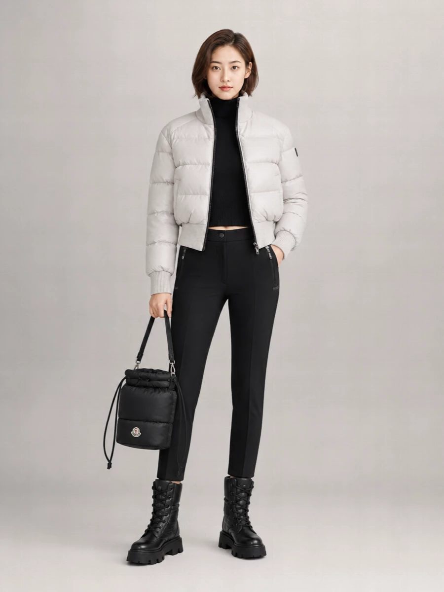 Moose Knuckles quilted bomber jacket