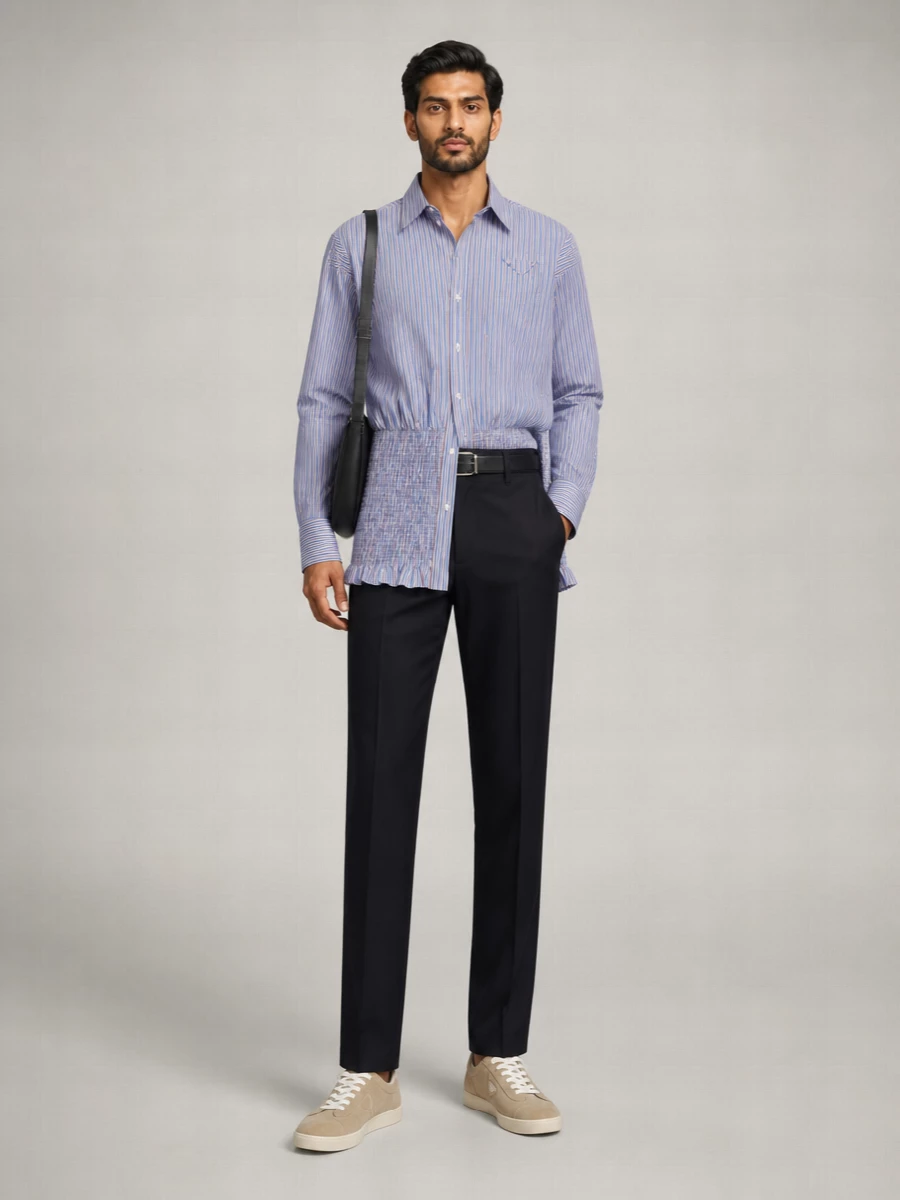 Prada Embroidered Cotton Shirt