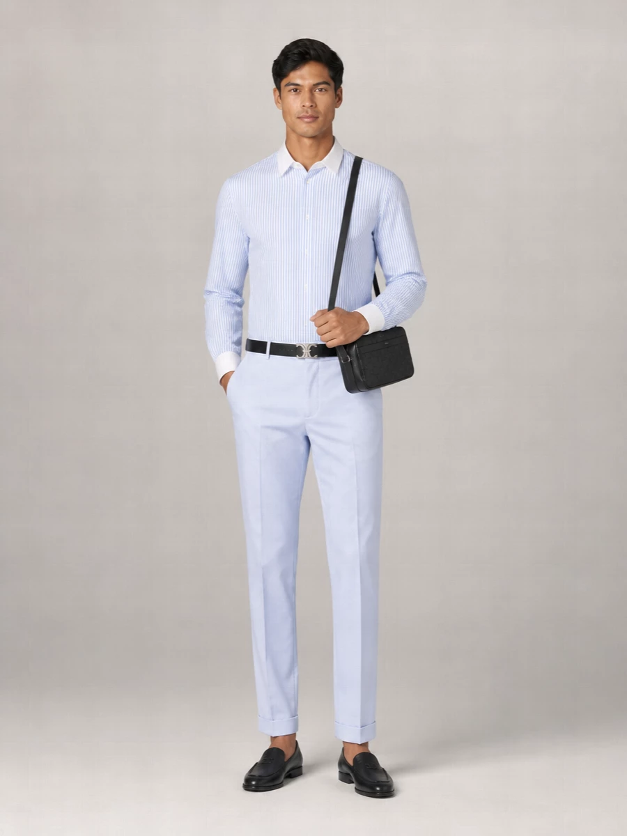 Celine Leather Triomphe Slip-On Loafers