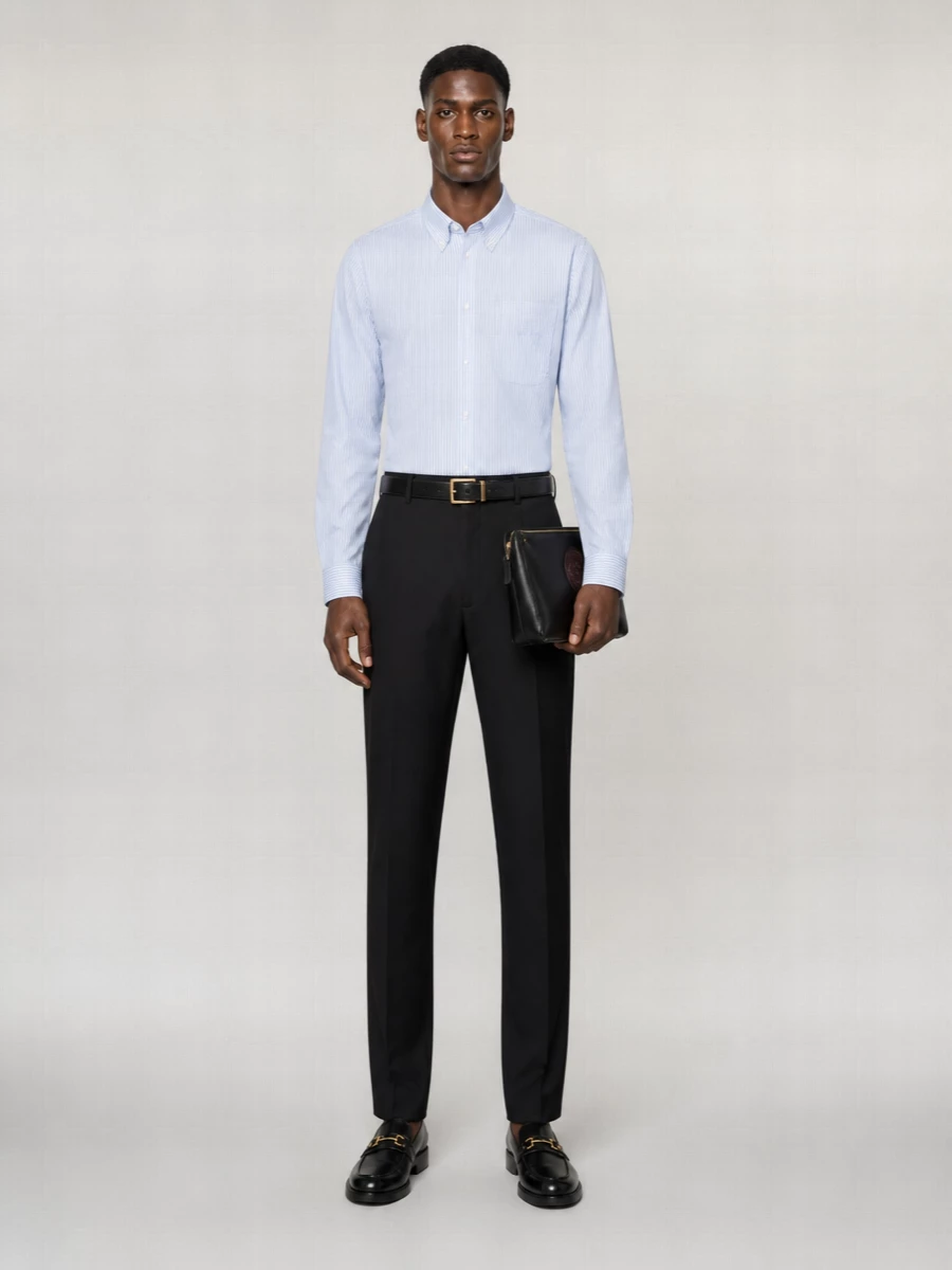 Versace Twill Wide-Leg Trousers