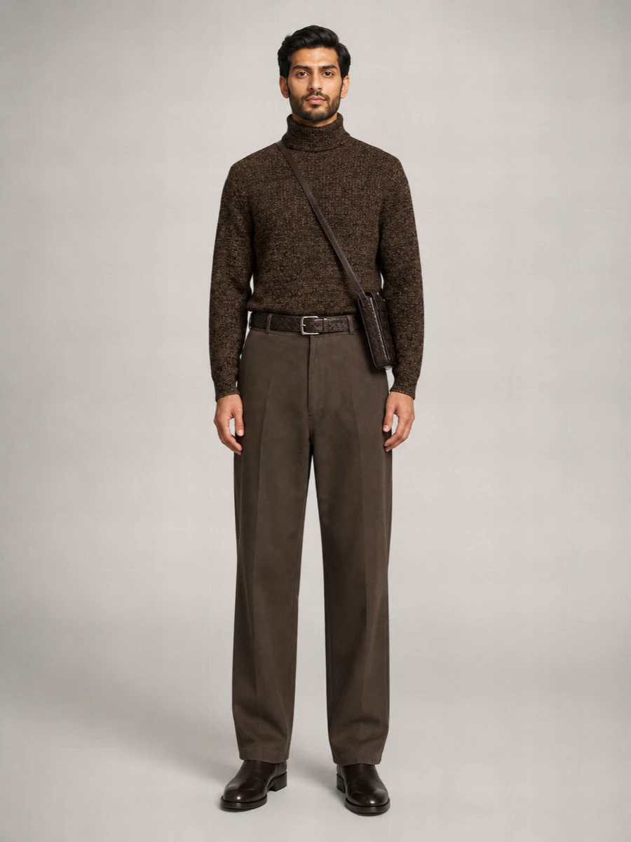 Lemaire polyester cotton oversized barrel trousers