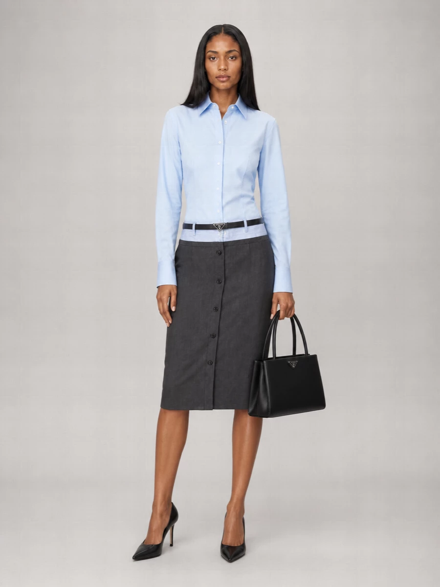 Prada Mohair Suit Skirt