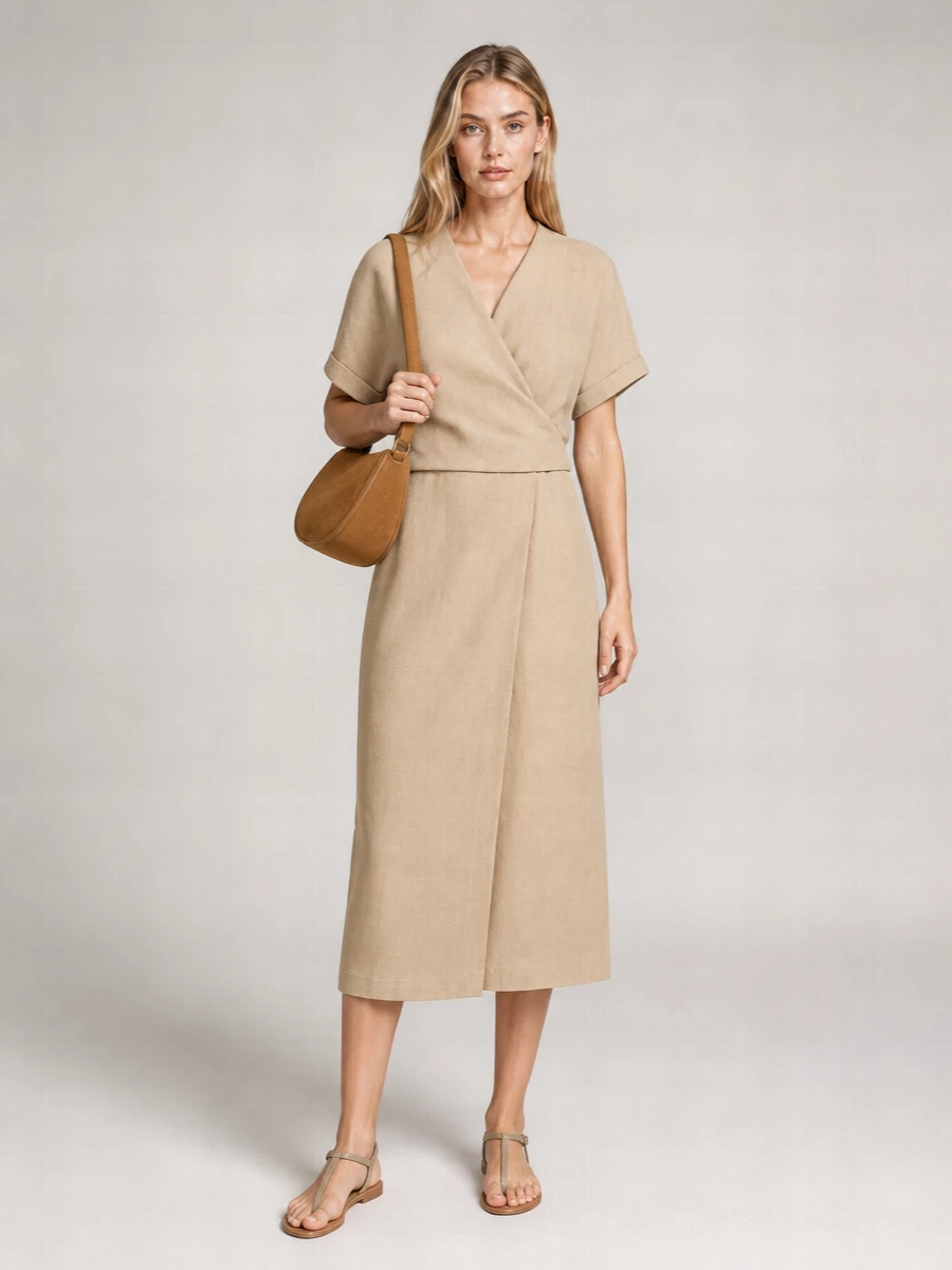 Brunello Cucinelli Suede T-Strap Flat Sandals
