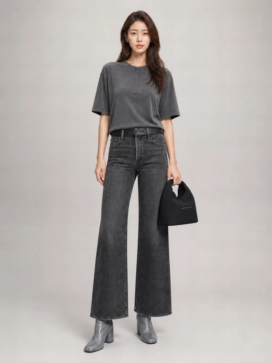 Mother Denim High-Rise Wide-Leg Jeans