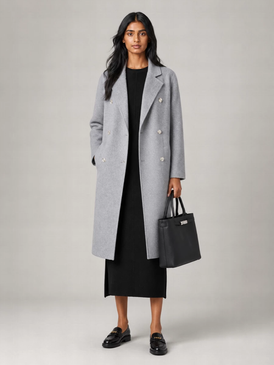 Loulou Studio Wool Cashmere Double-Breasted Coat