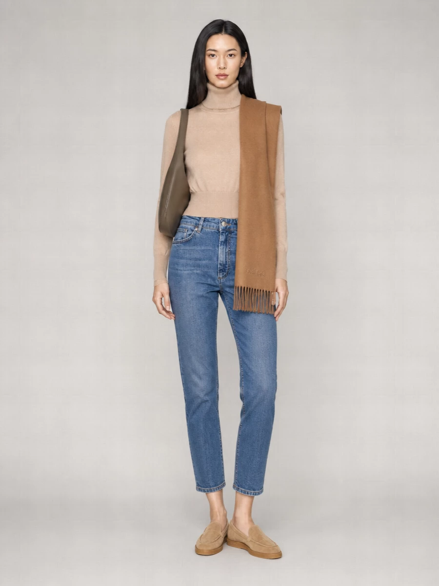 Sportmax Denim Cropped Boyfriend Jeans