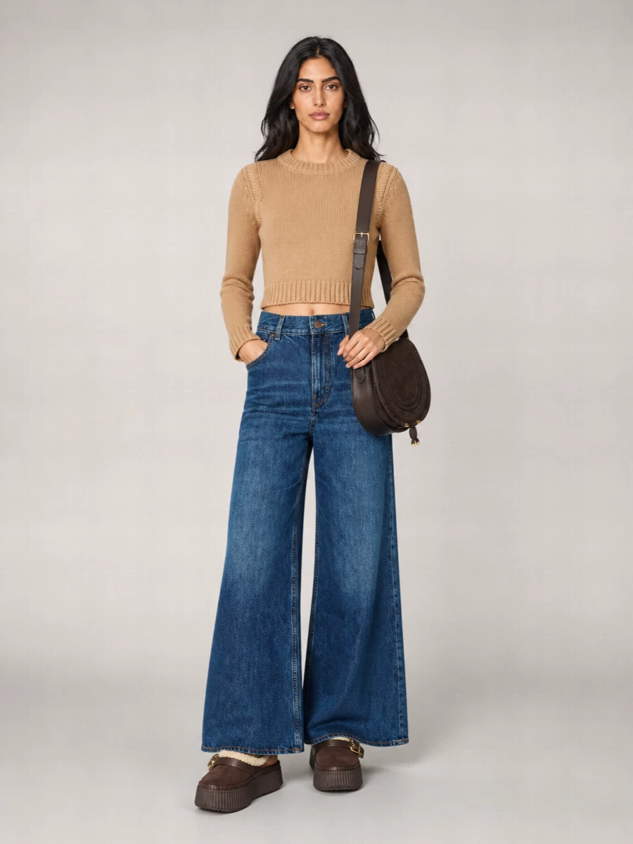 Chloé Leather Wedge Mules