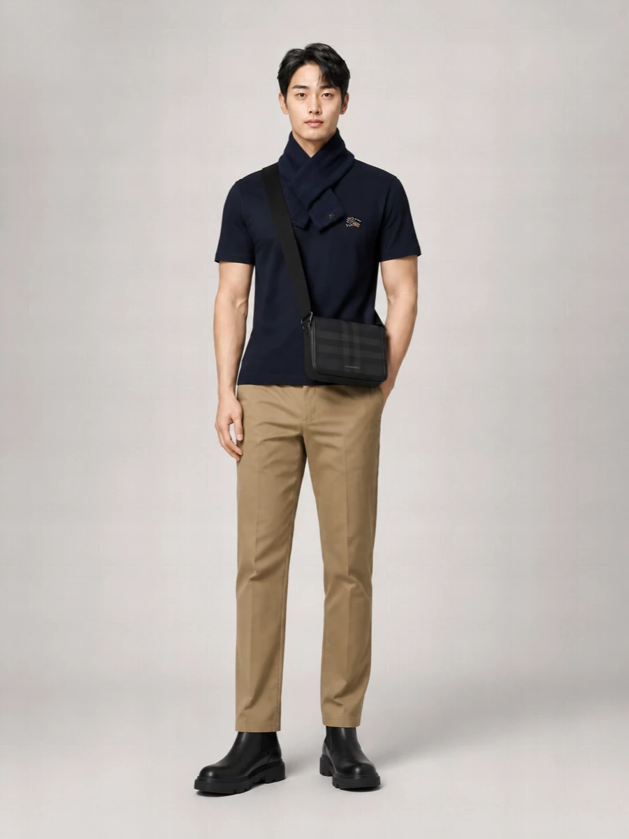 Burberry Embroidered Cotton Short-Sleeve T-Shirt