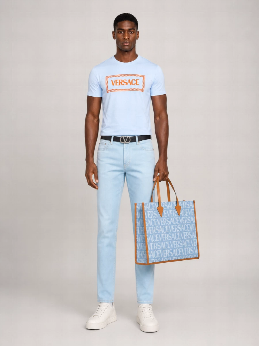 Versace denim straight-leg jeans