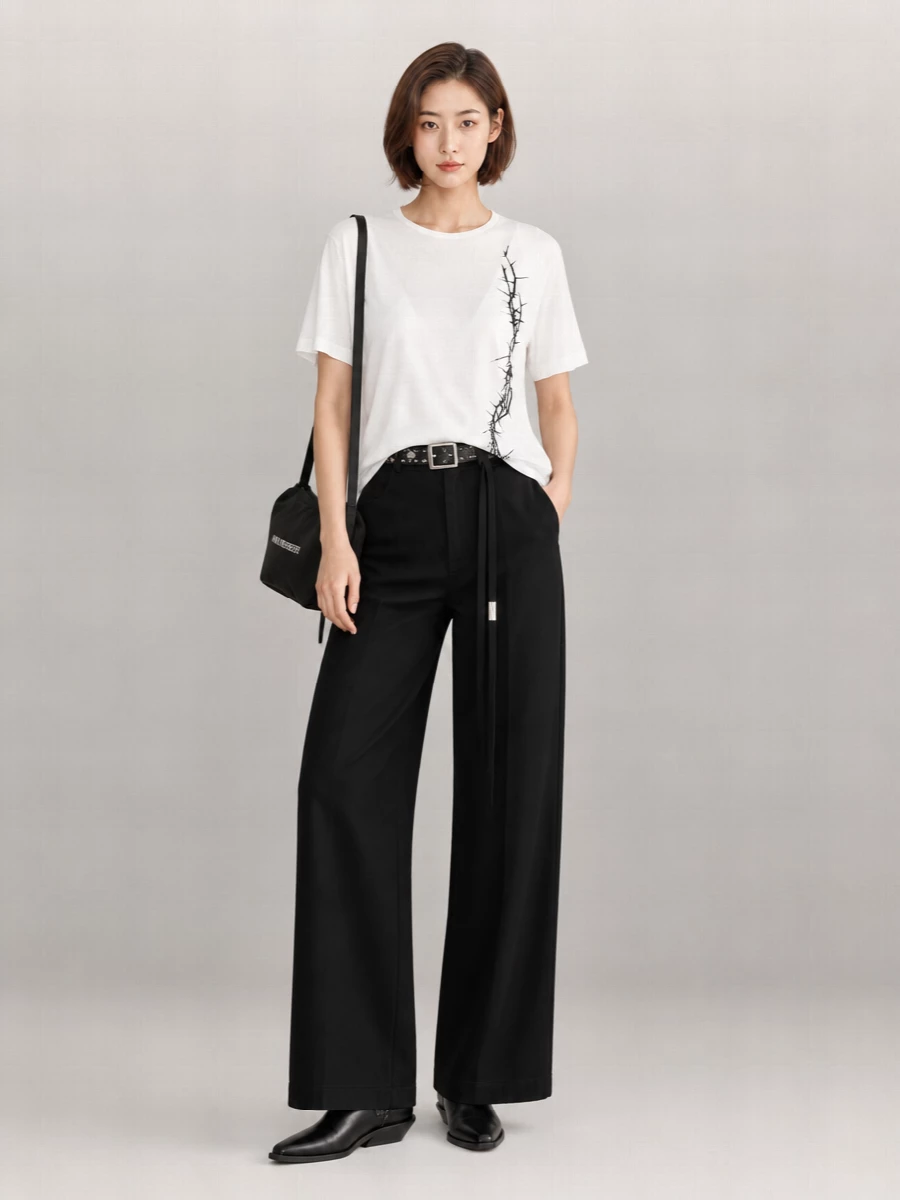 Ann Demeulemeester Cotton Printed T-Shirt
