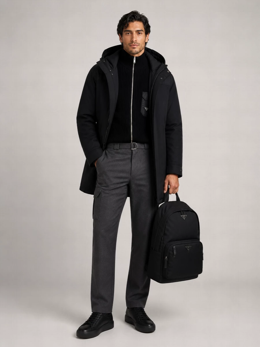 Moorer Down Single Breasted Coat