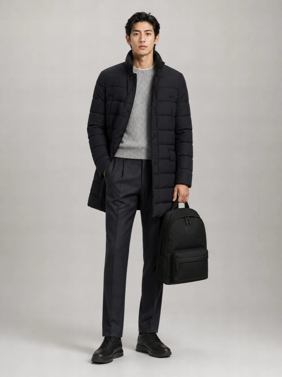 Herno Down Quilted Long Padded Jacket