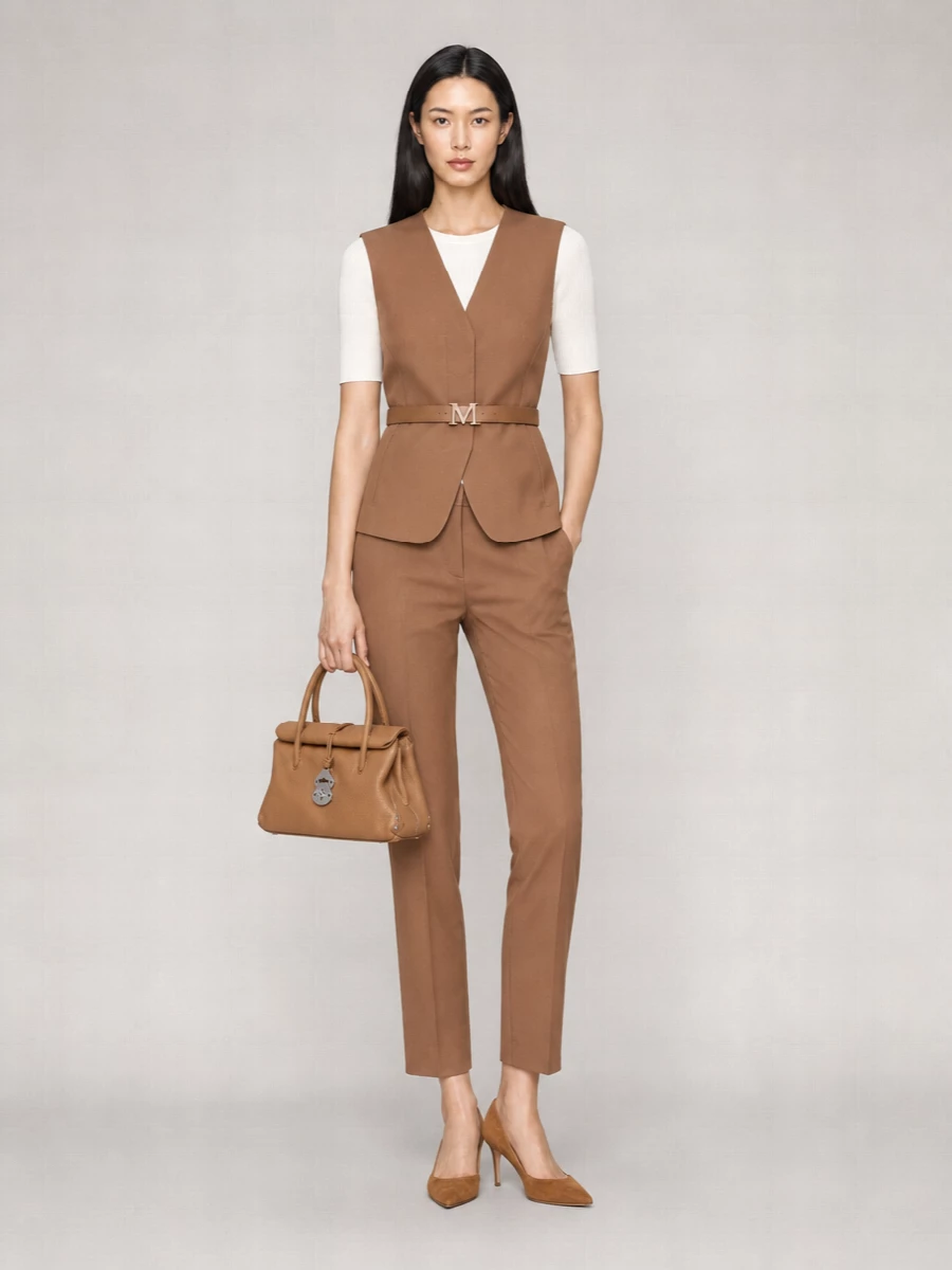 Max Mara Cotton Single-Breasted Vest