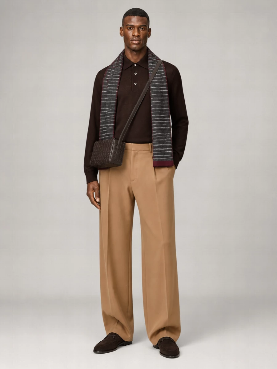 Lardini Virgin Wool Polo Sweater