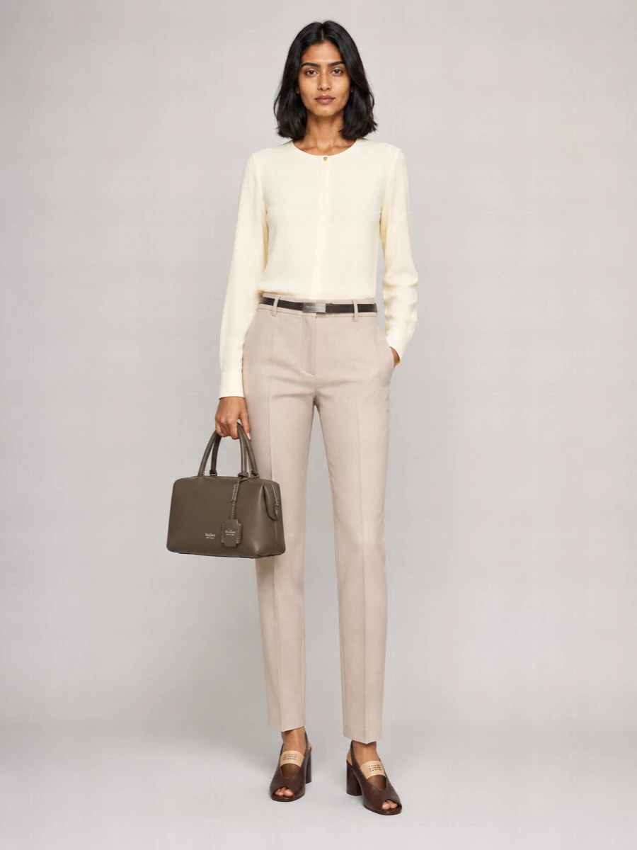 S Max Mara Straight-Leg Tailored Trousers