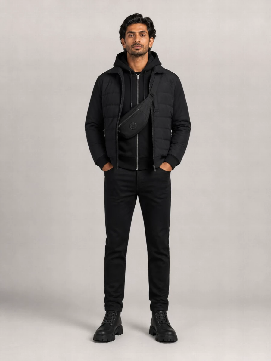 Moose Knuckles viscose full-length padded coat