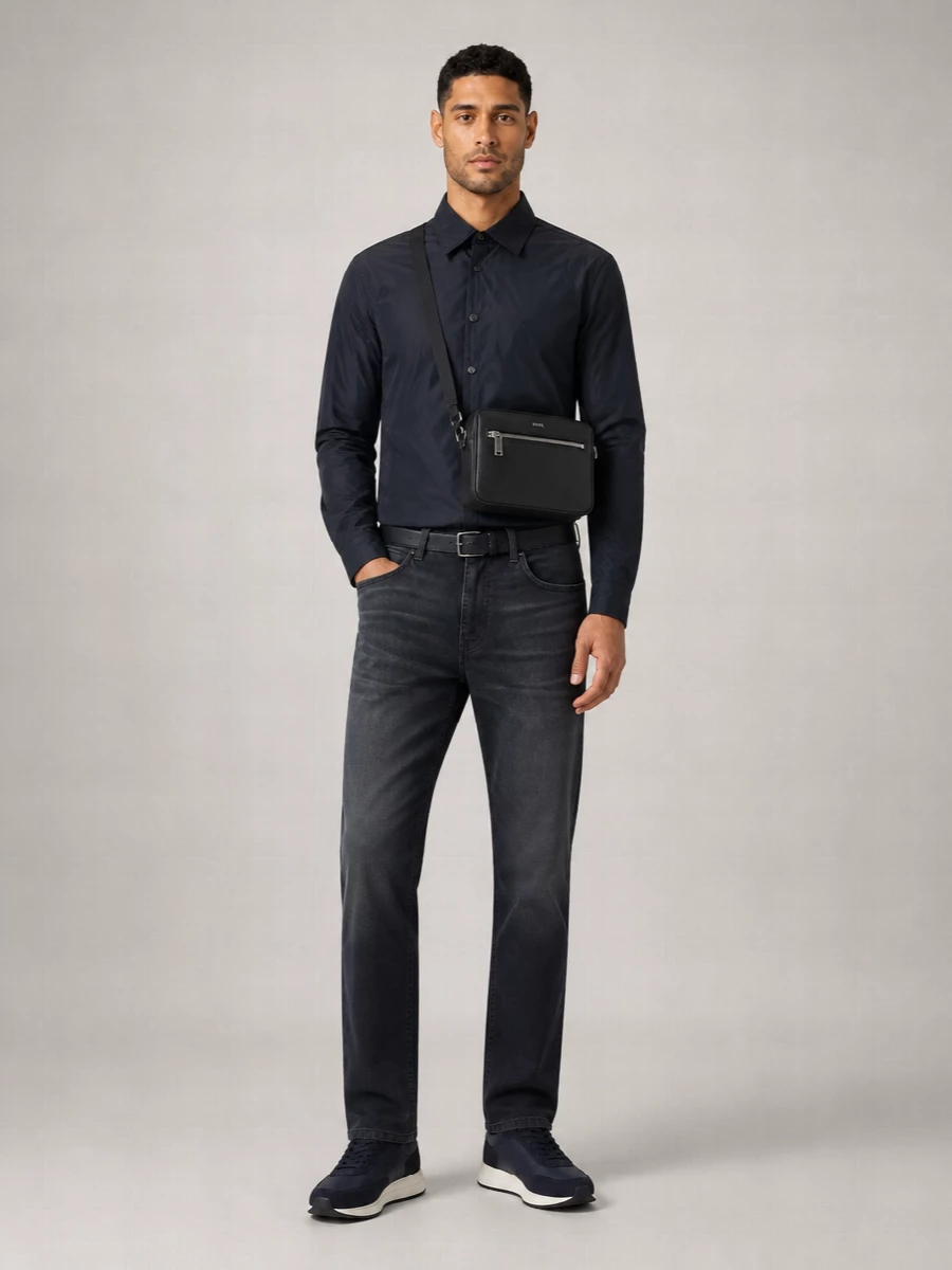 Boss Denim Slim-Fit Straight-Leg Jeans