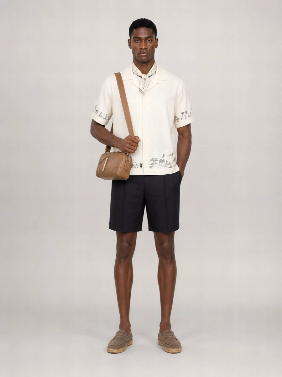Paul Smith Short-Sleeve Regular-Fit Embroidered Shirt