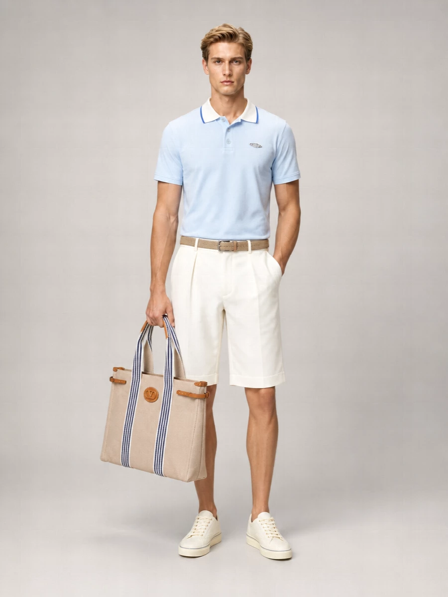 Casablanca Velvet Polo Shirt