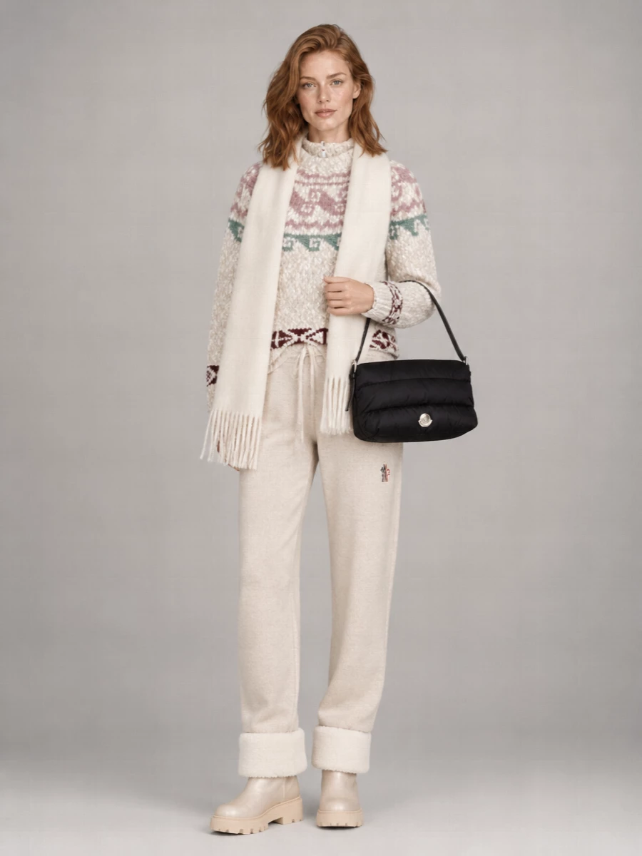 Moncler Shearling Ankle Boots